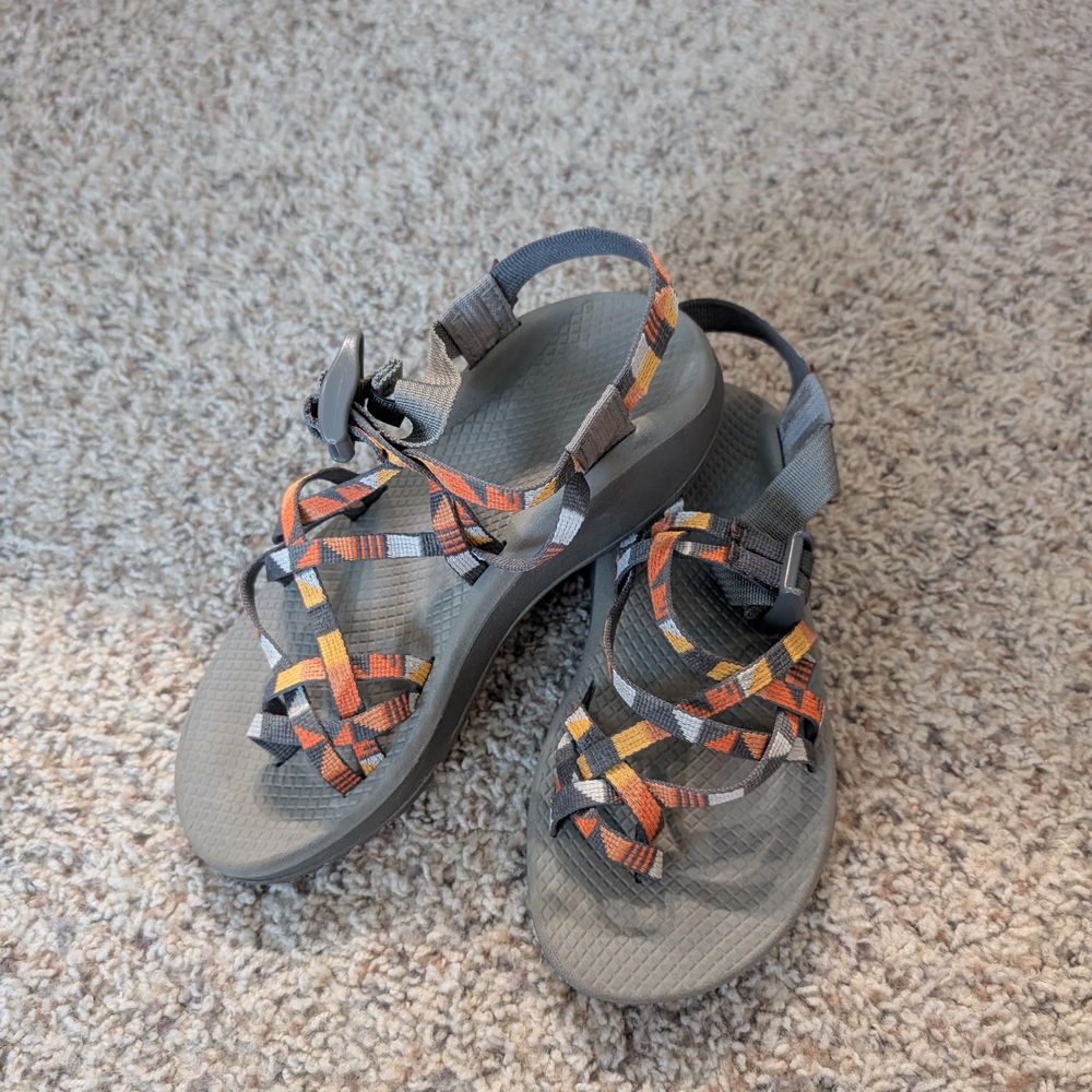 Chaco Women's Sandals - Gray and Orange